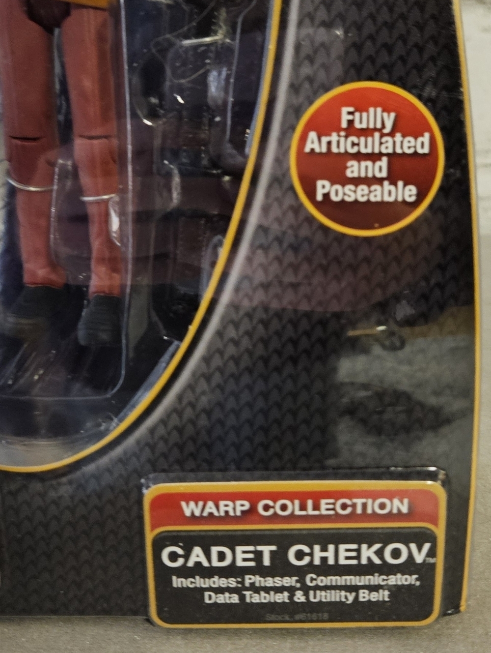 Star Trek 2009 Cadet Chekov Figure Warp Collection NIB Playmates - Picture 7 of 11